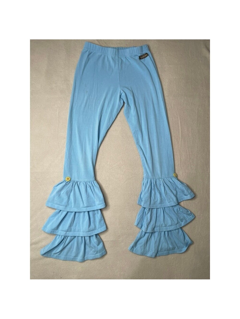 Matilda Jane Girls Ruffle Leggings Size 12 – Triple Ruffle Boutique Pants